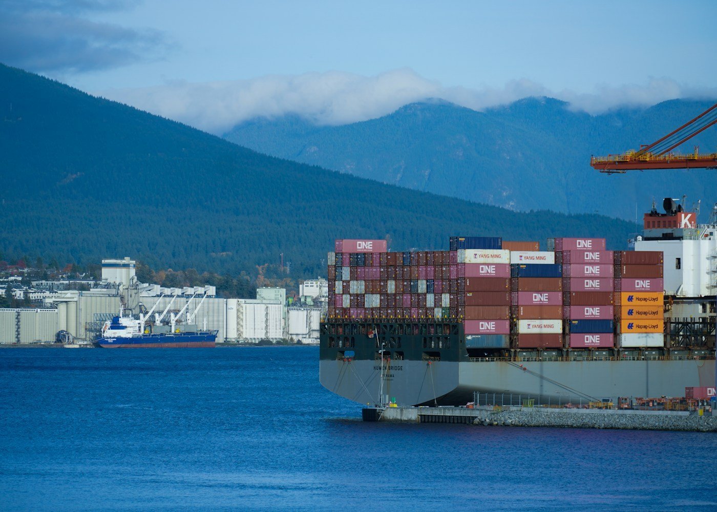 Cargo ship supporting global nut distribution